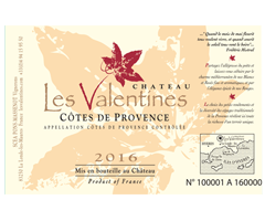 Château Les Valentines - Côtes de Provence - Valentine - Rosé - 2016