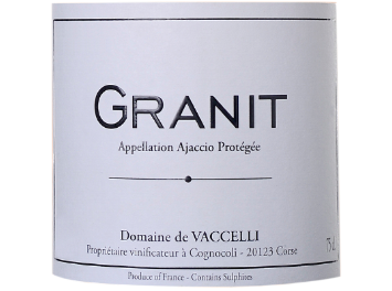 Domaine Vaccelli - Ajaccio - Granit - Rosé - 2013