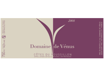 Domaine de Vénus - Côtes du Roussillon - Rouge - 2008