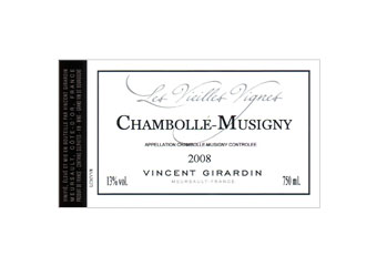 Vincent Girardin - Chambolle Musigny - Vieilles Vignes Rouge 2008