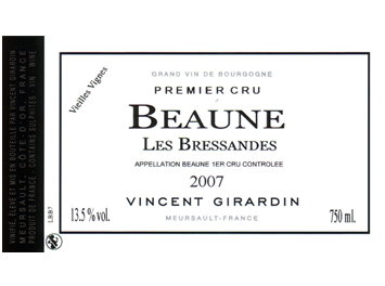 Vincent Girardin - Beaune 1er Cru - Les Bressandes Rouge 2007