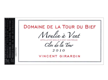 Domaine de la Tour de Bief - Moulin à vent - Clos de la Tour - Rouge - 2010