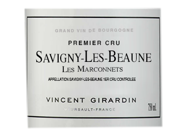 Vincent Girardin - Savigny les Beaune 1er Cru - Les Marconnets - Rouge - 2010