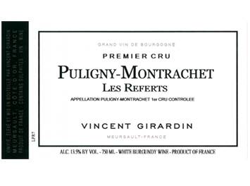 Vincent Girardin - Puligny-Montrachet 1er Cru - Les Referts - Blanc - 2010