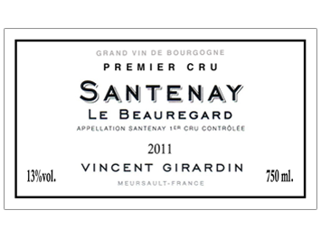 Vincent Girardin - Santenay 1er Cru - Le Beauregard - Rouge - 2011