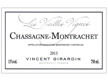 Vincent Girardin - Chassagne-Montrachet - Les Vieilles Vignes - Blanc - 2013