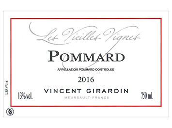 Vincent Girardin - Pommard - Les Vieilles Vignes - Rouge - 2016