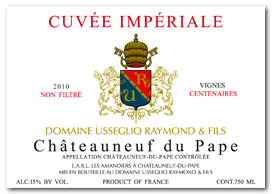 Domaine Raymond Usseglio - Châteauneuf du Pape - Cuvée Impériale - Rouge 2010