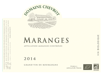 Domaine Chevrot - Maranges - Blanc - 2014