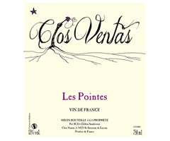 Clos Ventas - Vin de France - Les Pointes - Rouge - 2014