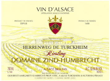 Domaine Zind Humbrecht - Alsace - Herrenweg de Turckheim Riesling - Blanc - 2012