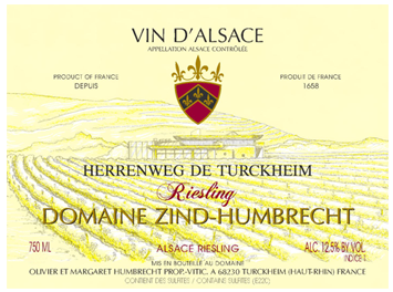 Domaine Zind Humbrecht - Alsace - Riesling Herrenweg de Turckheim - Blanc - 2015