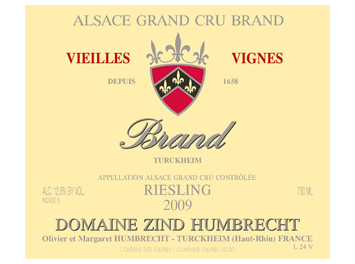 Domaine Zind Humbrecht - Alsace grand cru - Riesling Brand Grand Cru Vieilles Vignes - Blanc - 2009