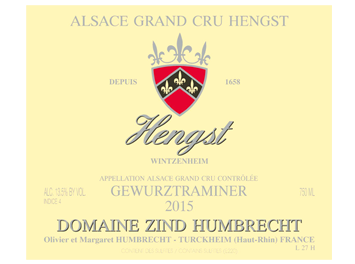 Domaine Zind Humbrecht - Alsace Grand Cru - Gewurztraminer Hengst - Blanc - 2015