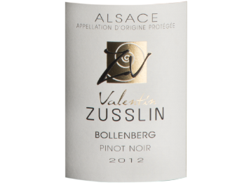 Domaine Valentin Zusslin - Alsace - Pinot Noir Bollenberg - Rouge - 2012